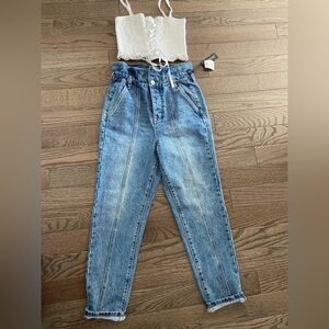 [BLANKNYC-Hight waist paperbag jeans size26/2